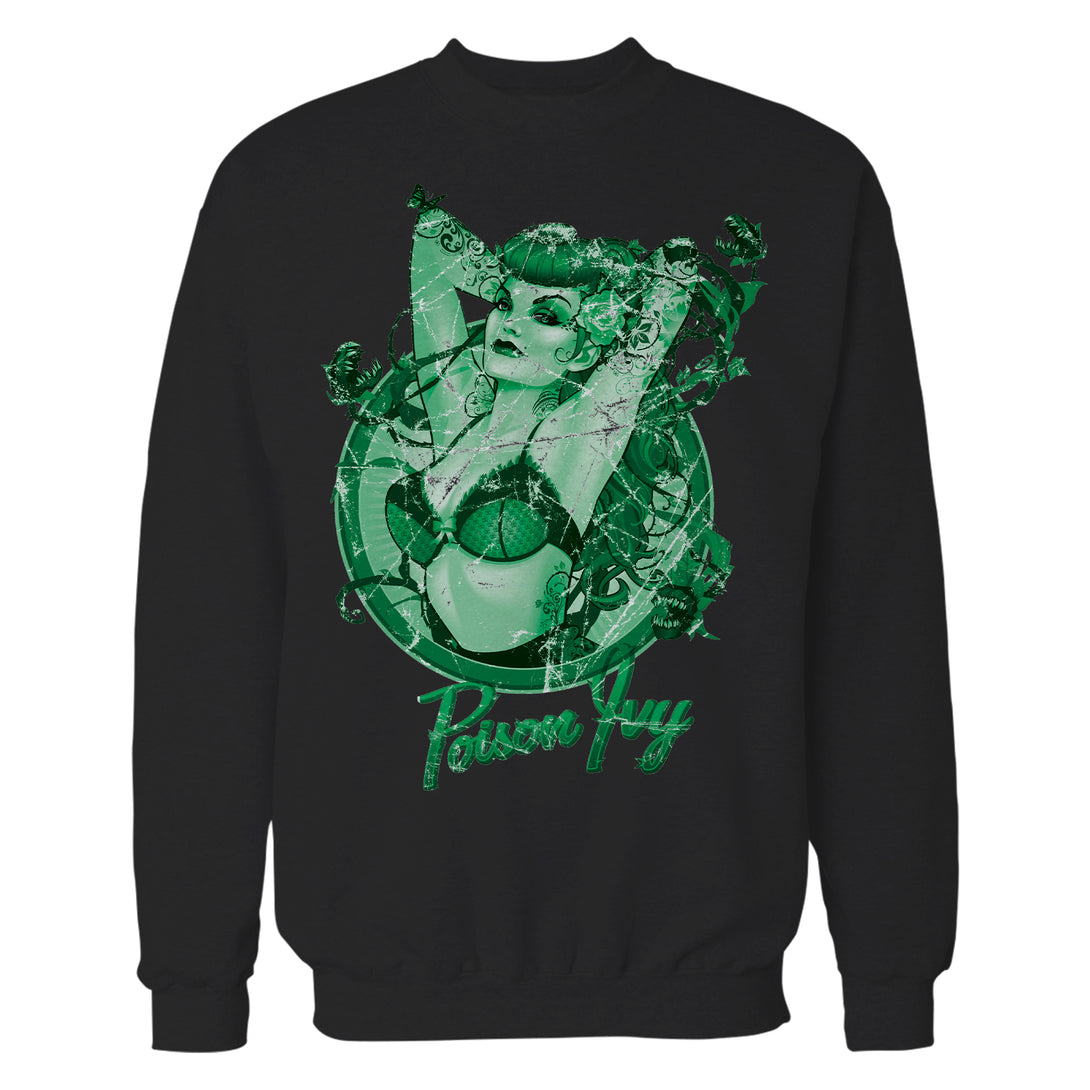 DC Comics Bombshells Poison Ivy Character Official Sweatshirt Black - Urban Species