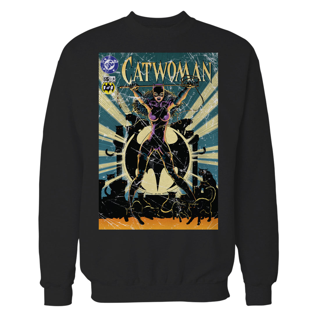 DC Comics Catwoman Cover CW55 Official Sweatshirt Black - Urban Species
