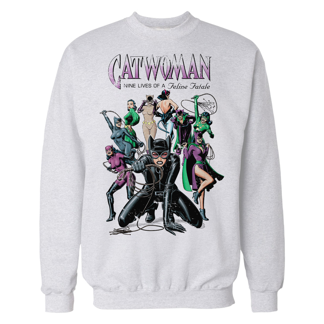 DC Comics Catwoman Cover Nine Lives Official Sweatshirt White - Urban Species 