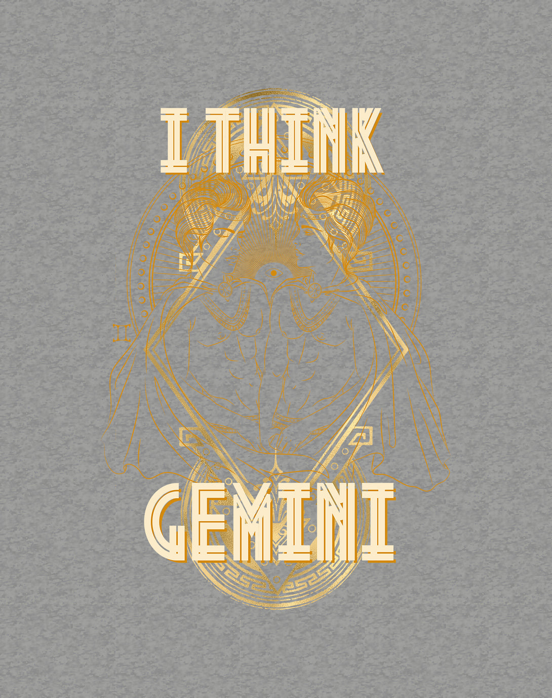 Close Up Urban Attitude Supreme Star Sign Gemini Women's T-shirt (Heather Grey)