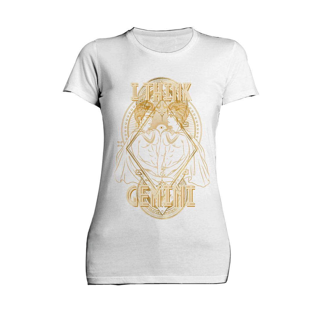 Urban Attitude Supreme Star Sign Gemini Women's T-shirt (White)