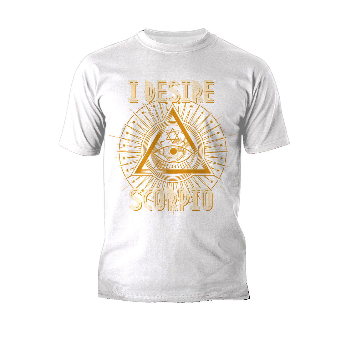 Urban Attitude Supreme Star Sign Scorpio Eye Men's T-shirt (White)