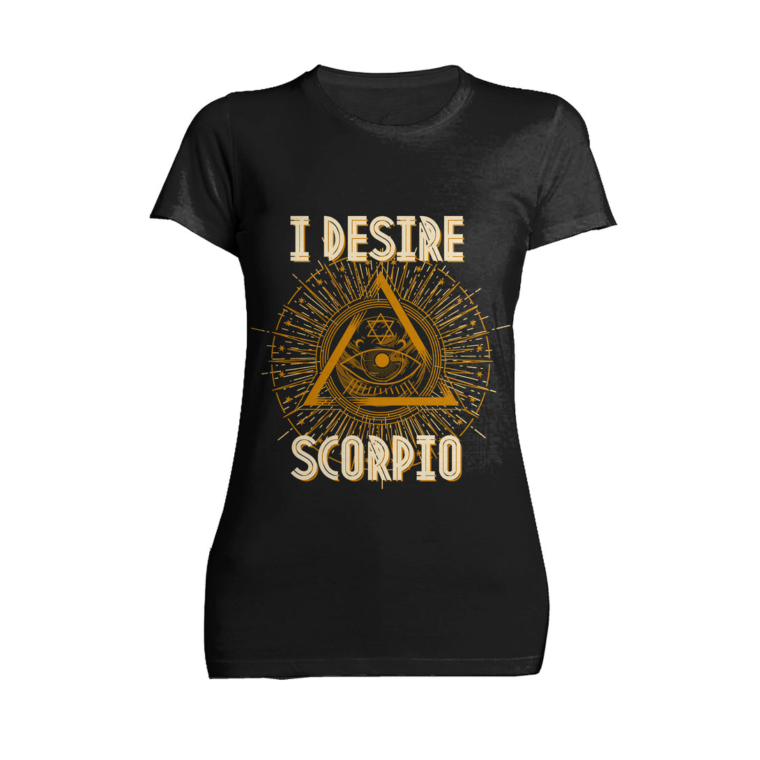 Urban Attitude Supreme Star Sign Scorpio Eye Women's T-shirt (Black)