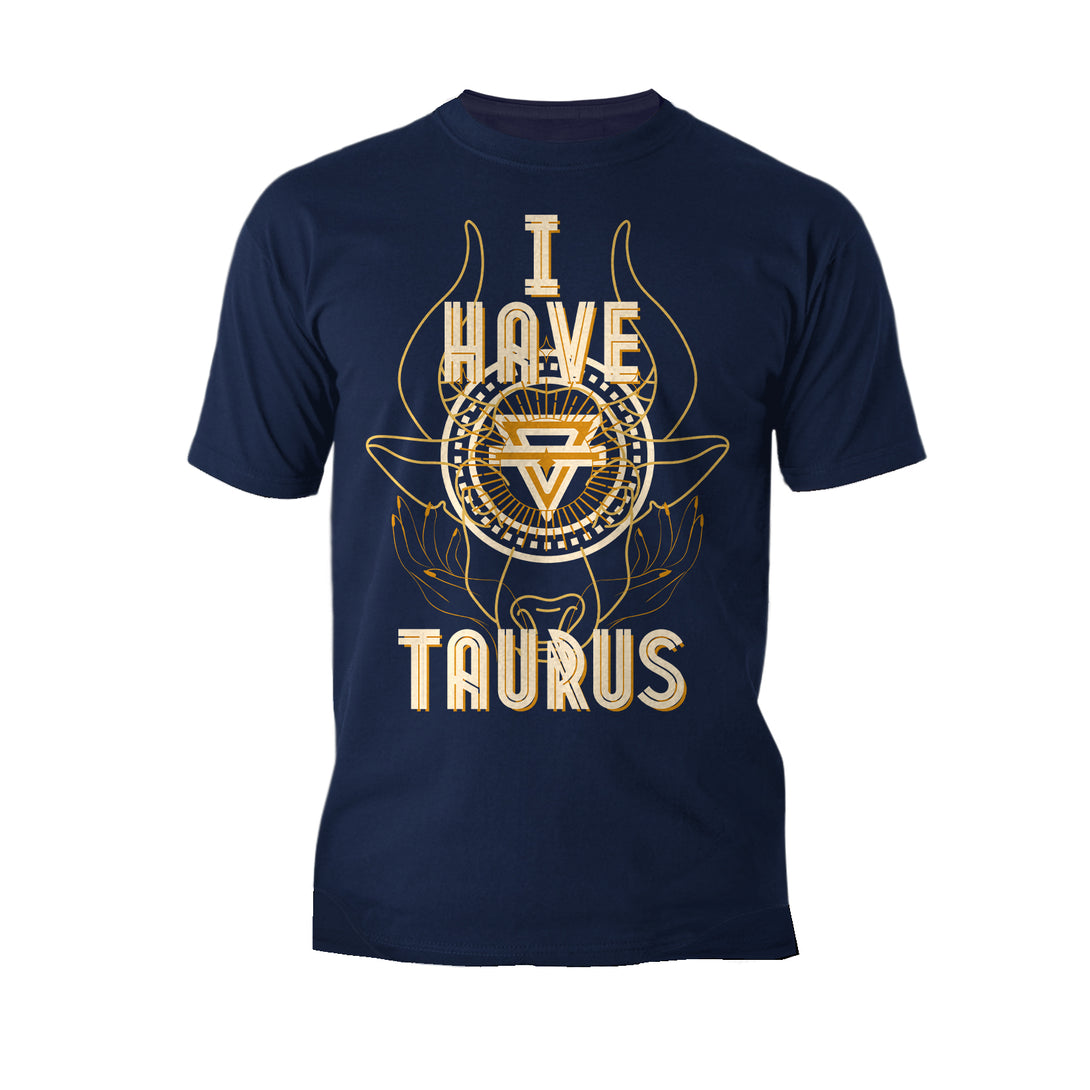Taurus Supreme Star Sign Celestial Zodiac Men's T-shirt (Navy)