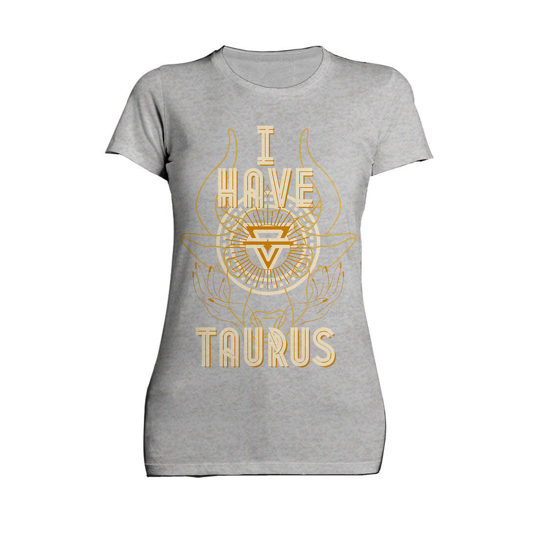 Taurus Supreme Star Sign Celestial Zodiac Women's T-shirt (Heather Grey)