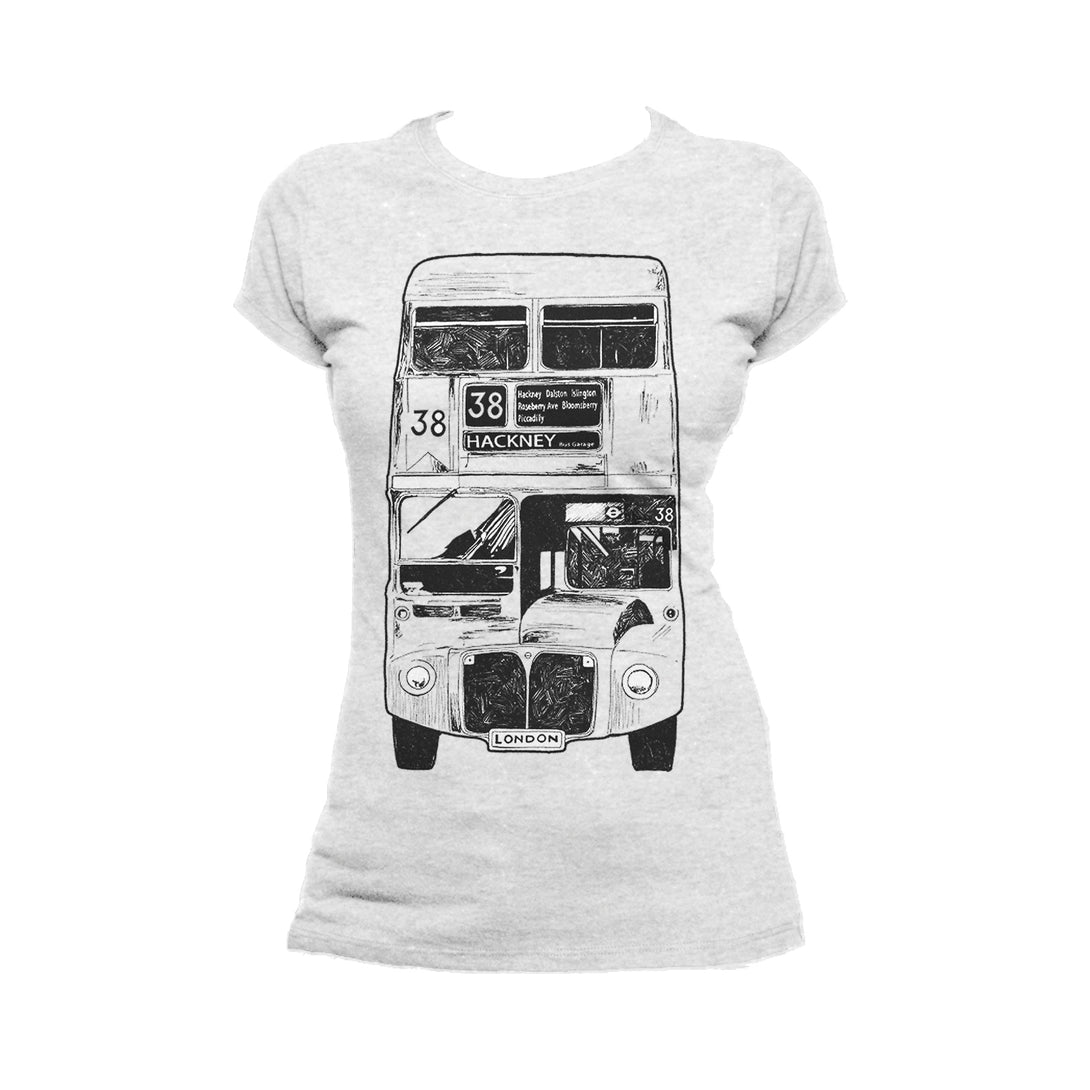 Urban Attitude London Calling 38 Hackney Women's T-shirt (Heather Grey)