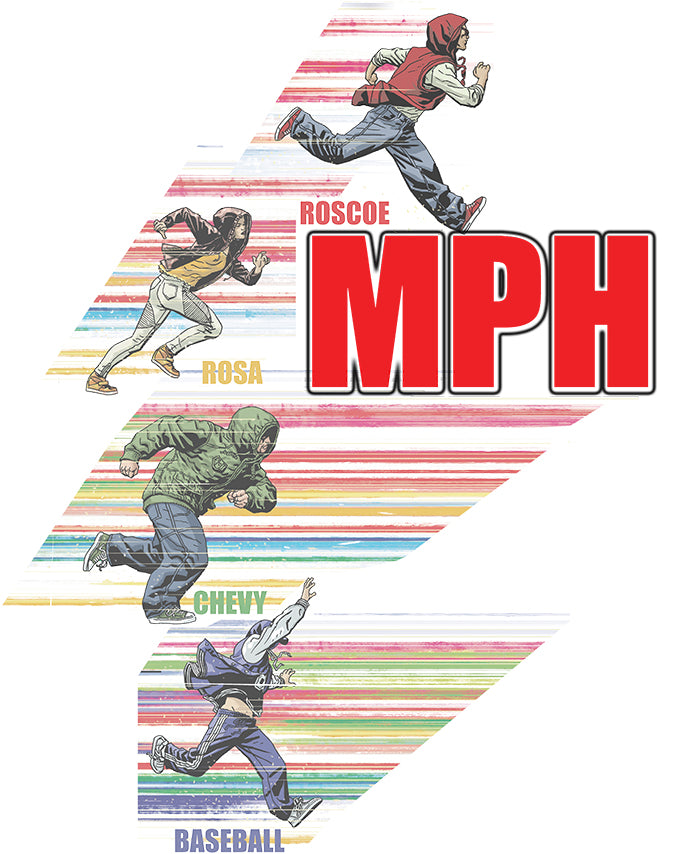 MPH Logo RUN Official Men's T-Shirt (White) - Urban Species Mens Short Sleeved T-Shirt Design 