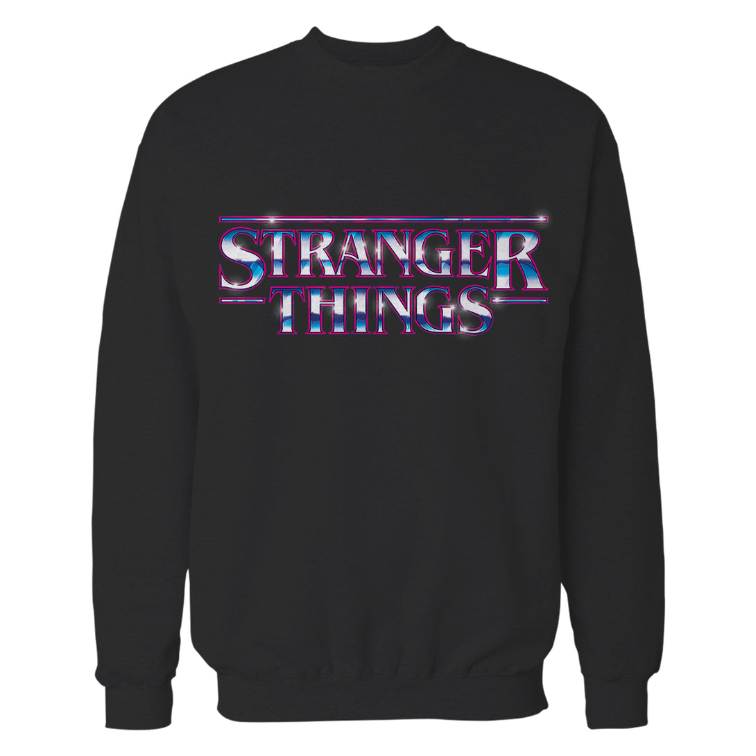Stranger Things Logo Metal Sweatshirt Black - Urban Species Sweatshirt