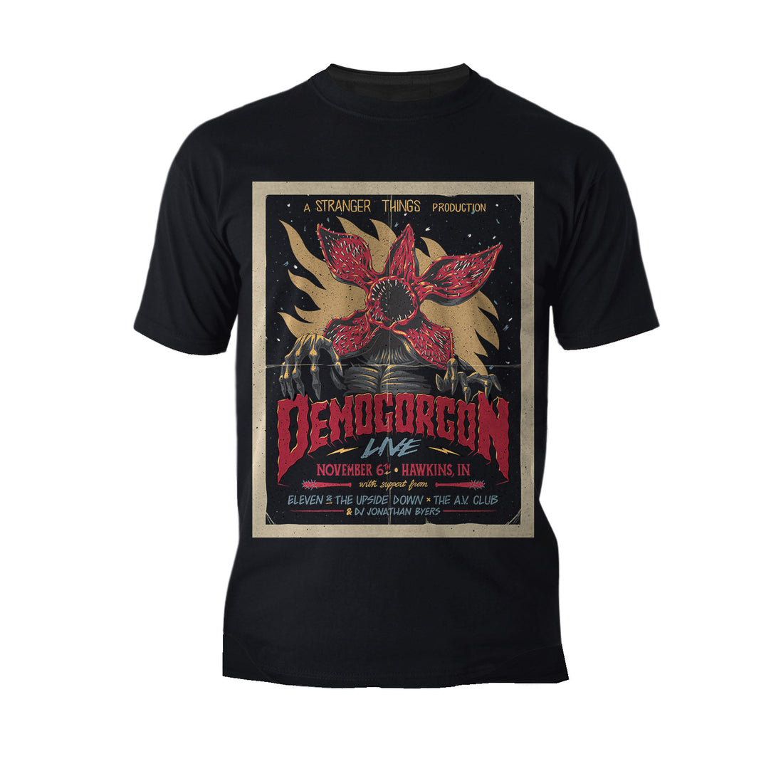 Stranger Things Poster Promo Demogorgon Live Men's T-Shirt Black - Urban Species
