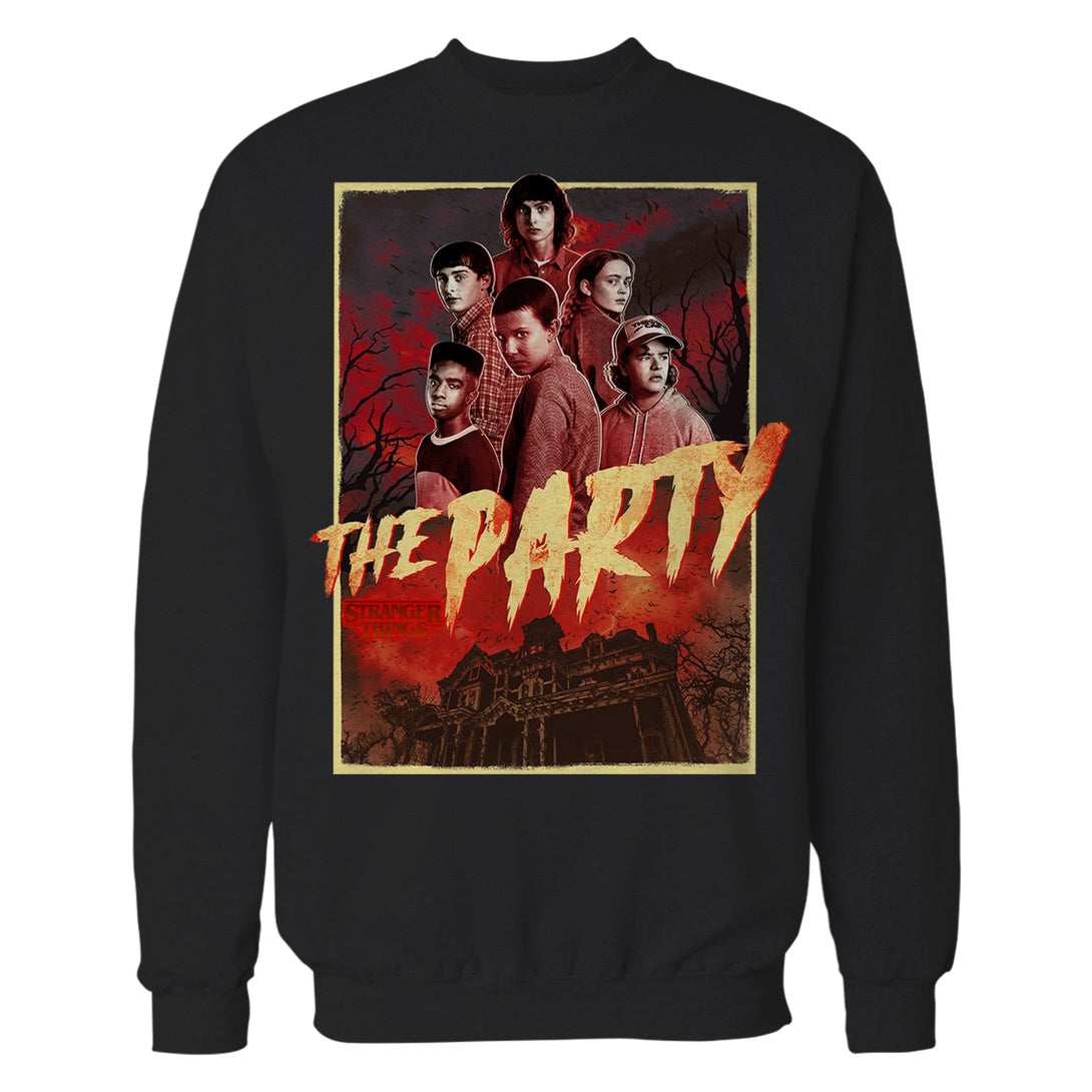 Stranger Things The Party House Sweatshirt Black - Urban Species