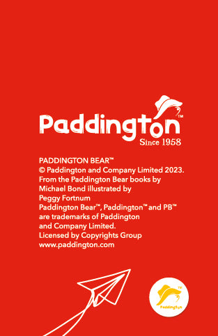Close Up Paddington Bear Hang Tag Back