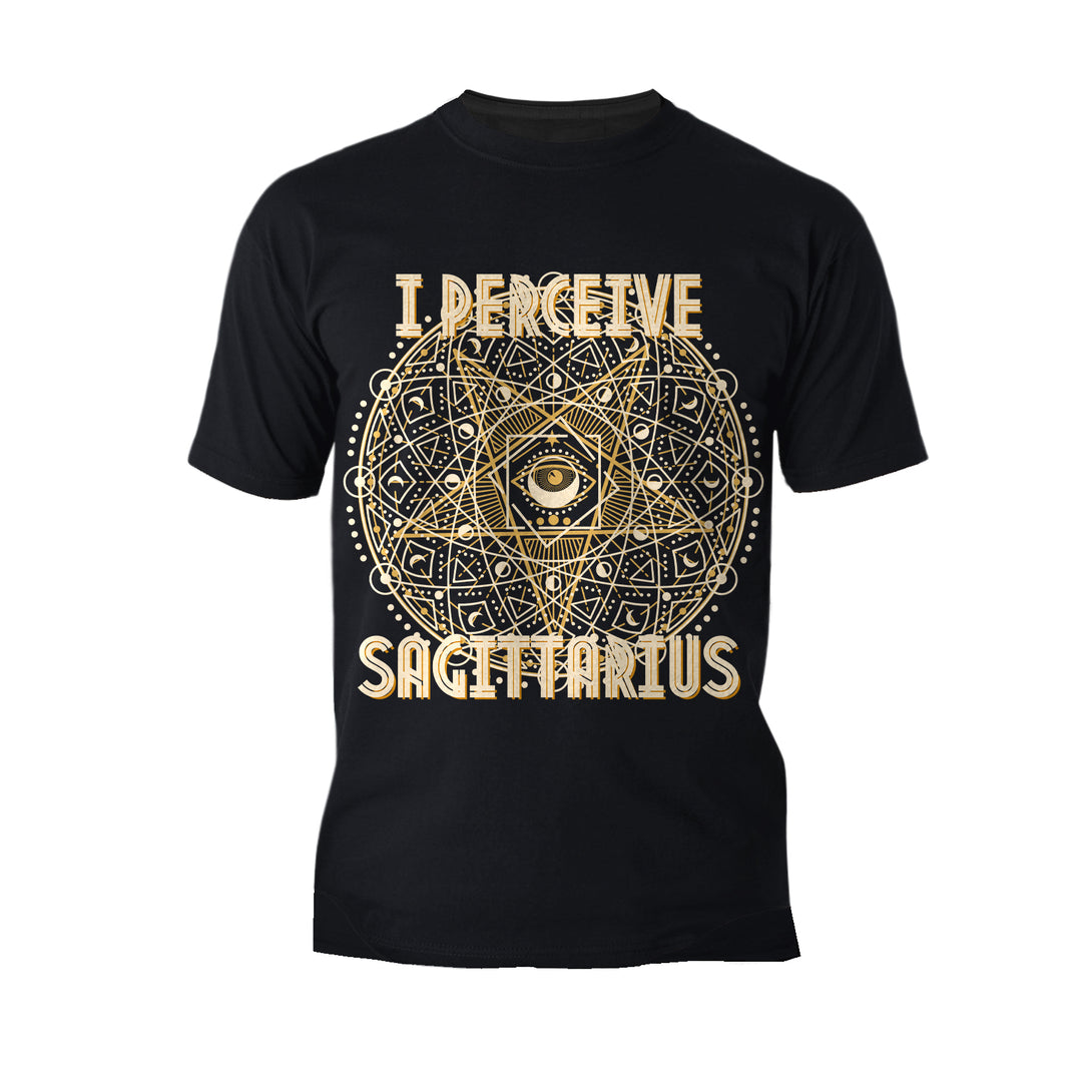 Urban Attitude Supreme Star Sign Sagittarius Star Men's T-shirt (Black)