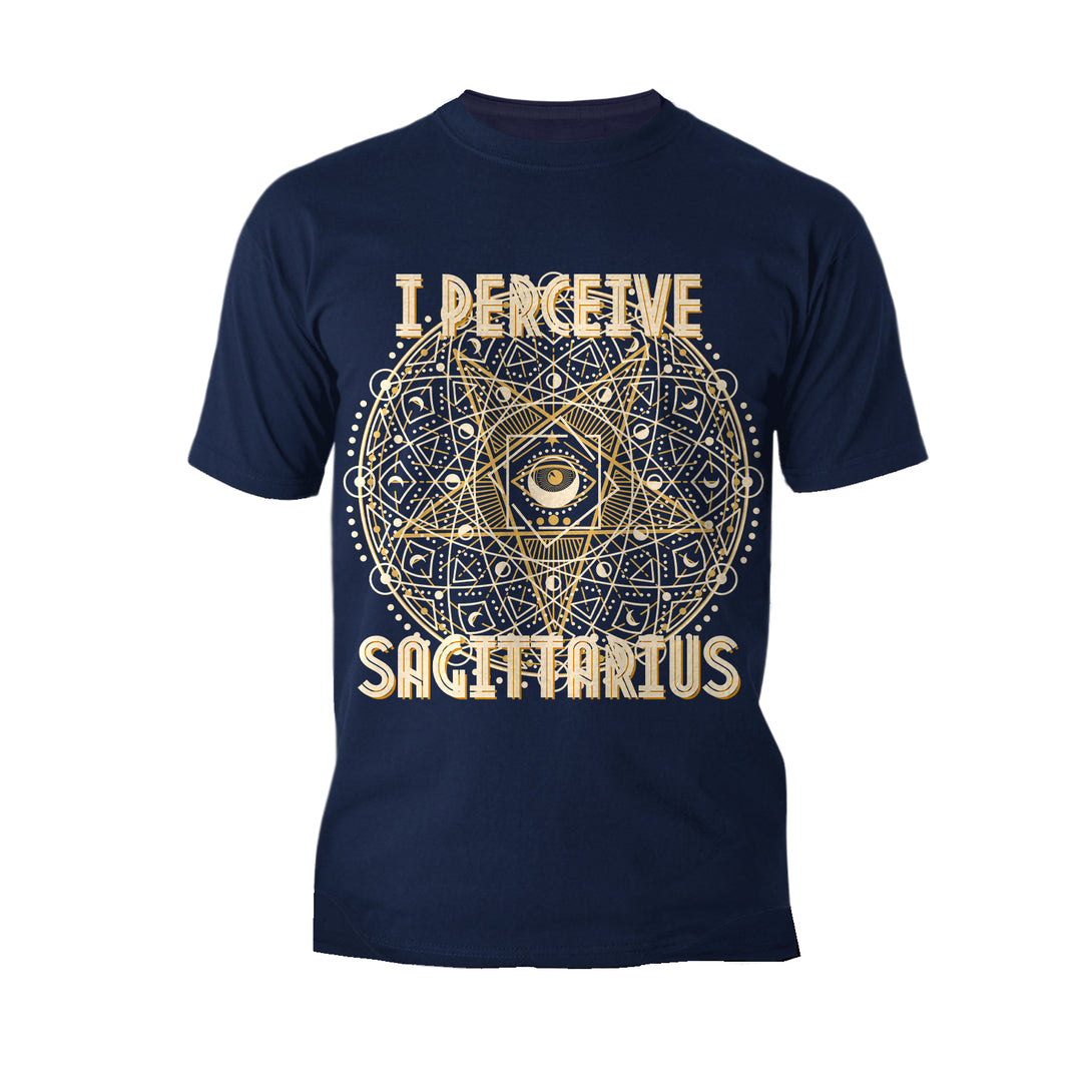Urban Attitude Supreme Star Sign Sagittarius Star Men's T-shirt (Navy)