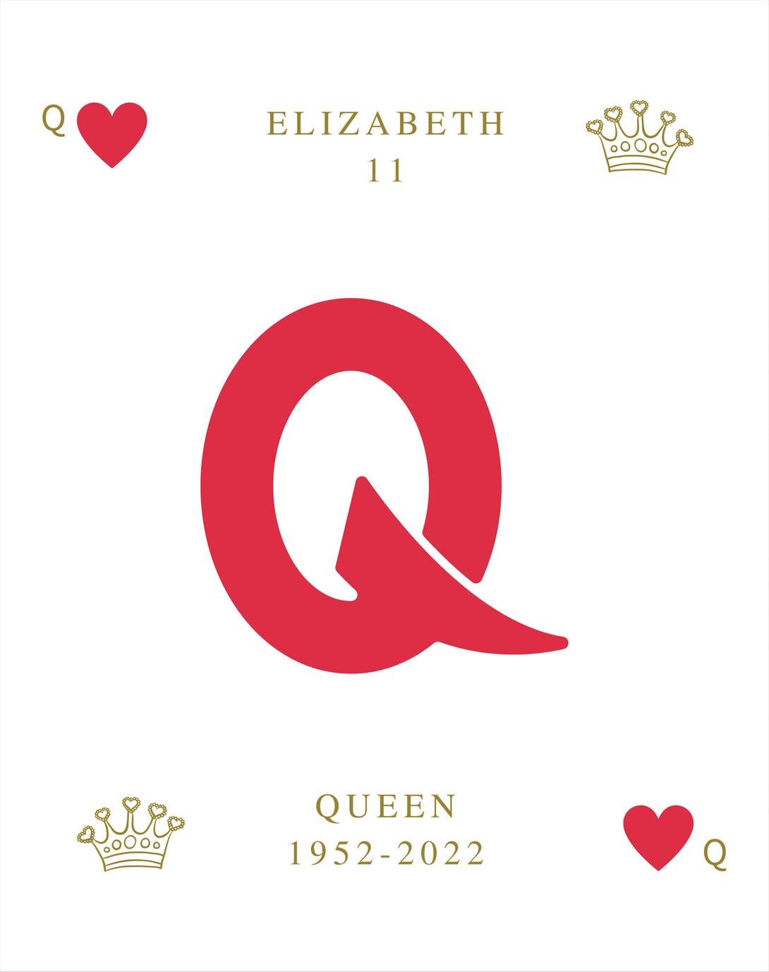 The Queen's Platinum Jubilee Elizabeth II Heart Queen Men's Tshirt (White)