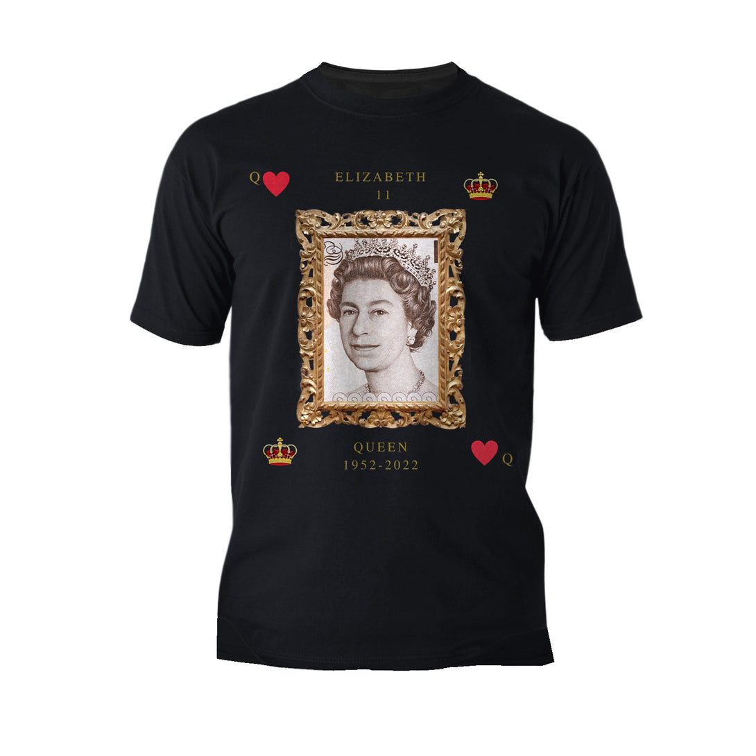 The Queen's Platinum Jubilee Queen Of Heart's Men's Tshirt (Black)