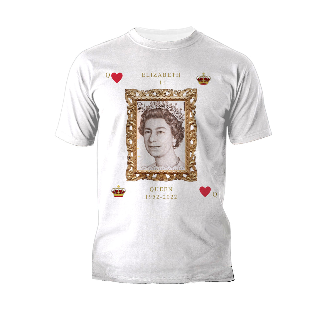The Queen's Platinum Jubilee Queen Of Heart's Men's Tshirt (White)