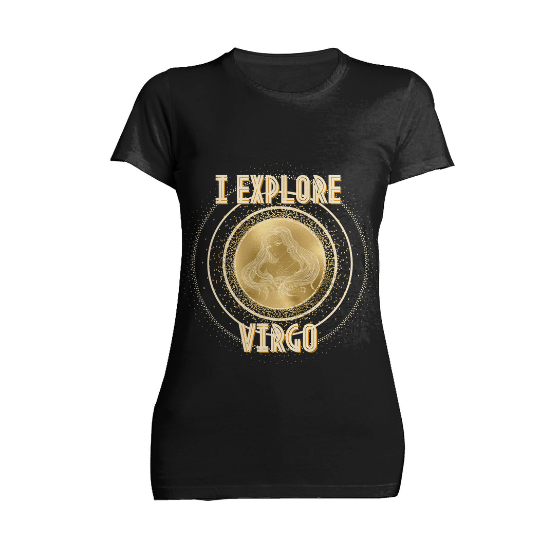 Urban Attitude Supreme Star Sign Virgo Women's T-shirt (Black)