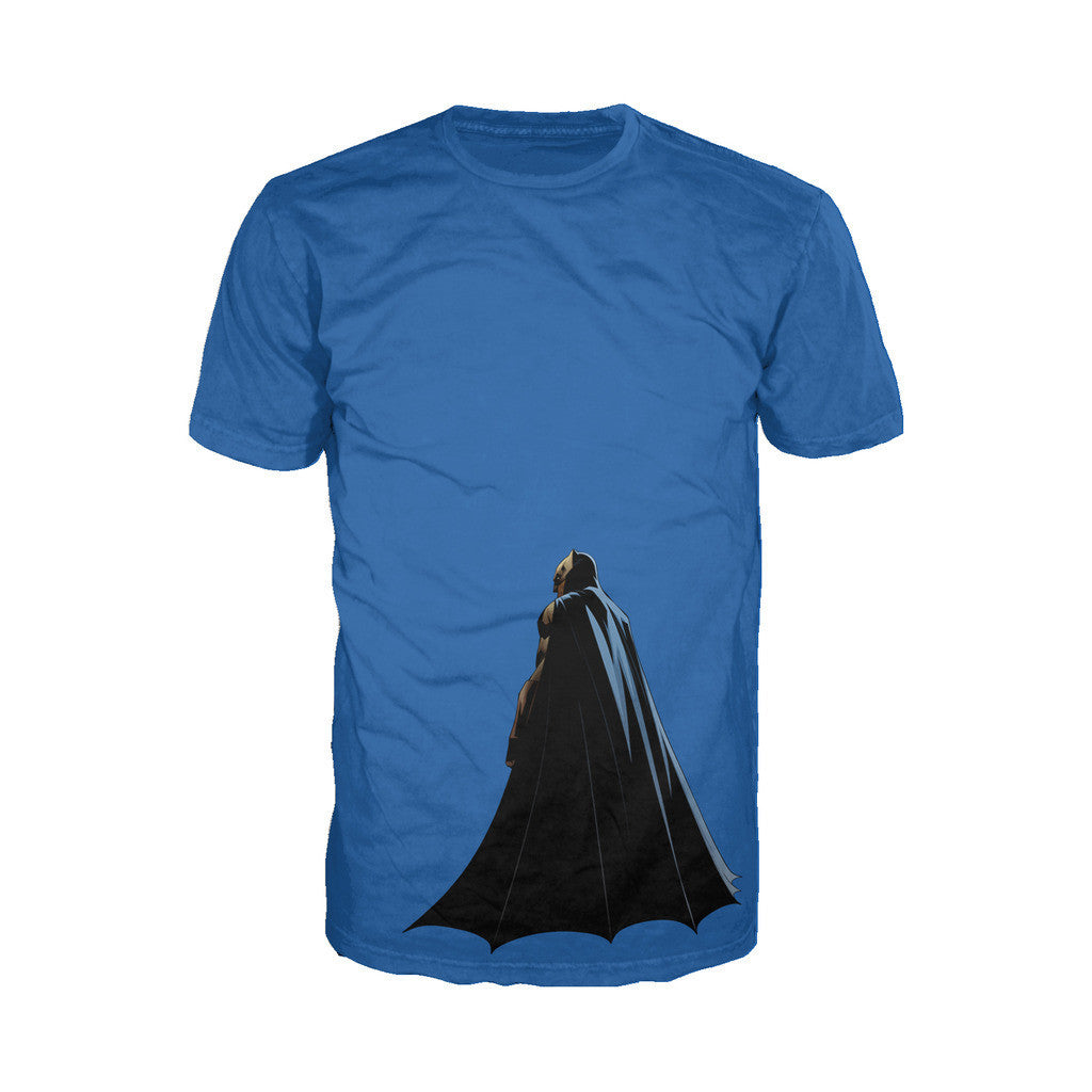 DC Batman V Superman Batman Character Cloak Official Men's T-shirt Blue - Urban Species