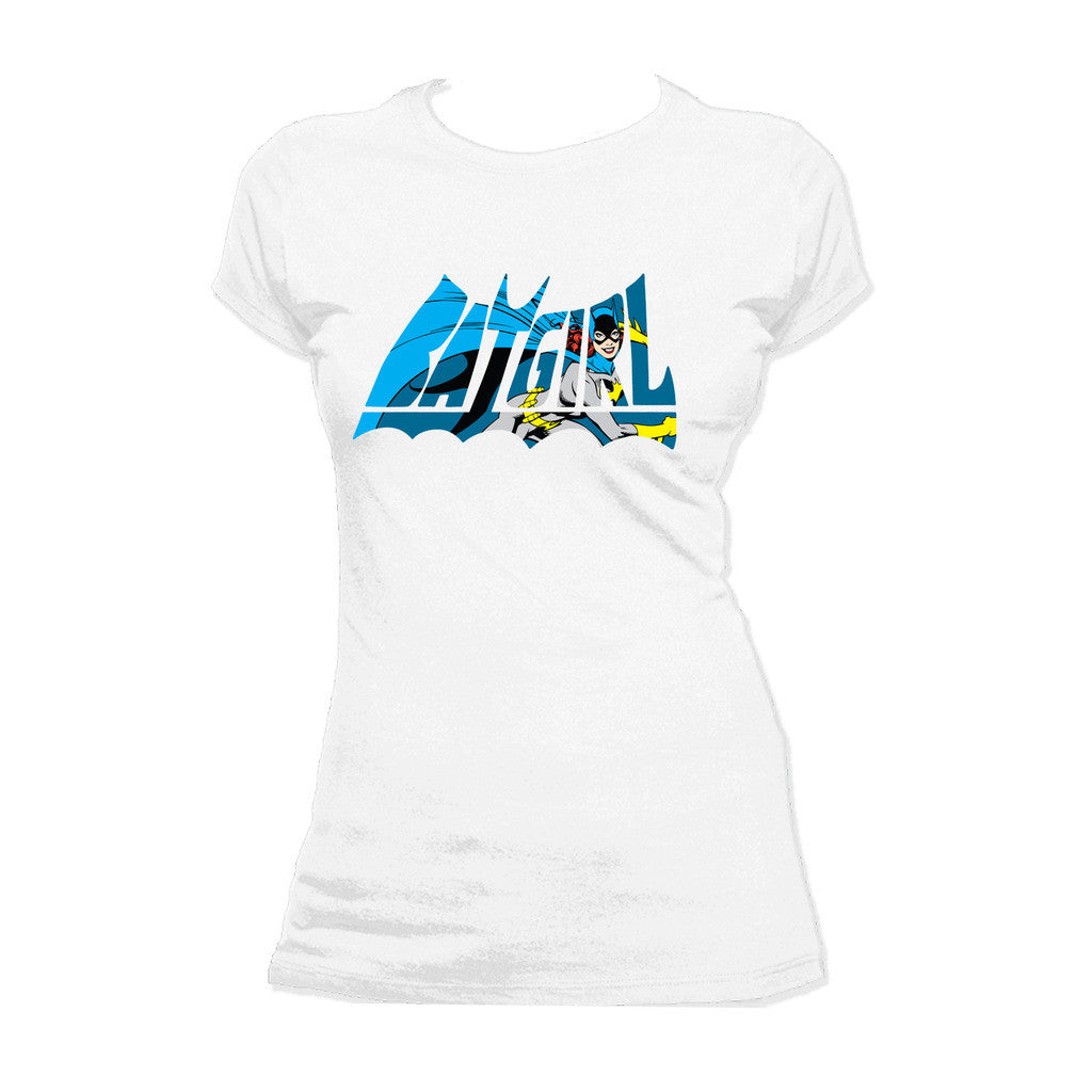 DC Comics Batgirl Logo Character Official Women's T-shirt White - Urban Species