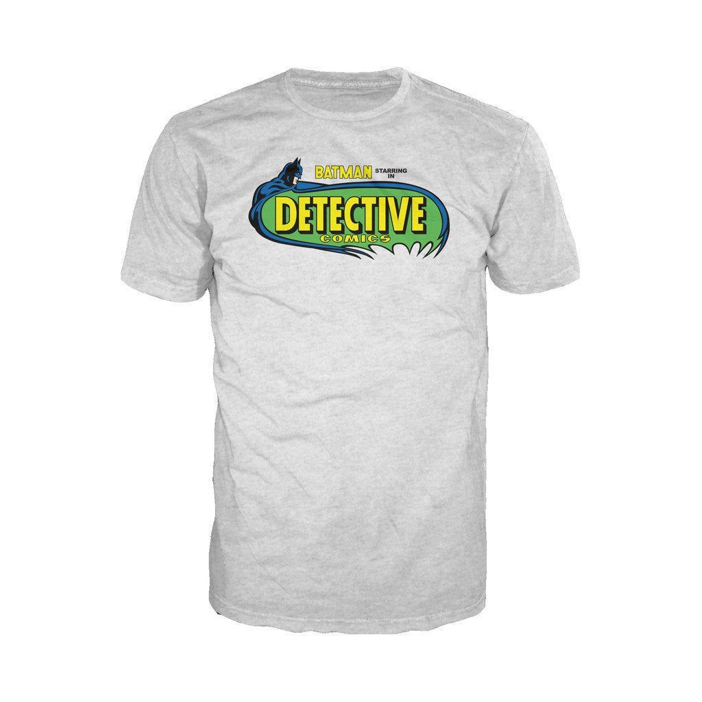 DC Comics Batman Logo Retro Detective Comics Official Men's T-shirt Sports Grey - Urban Species