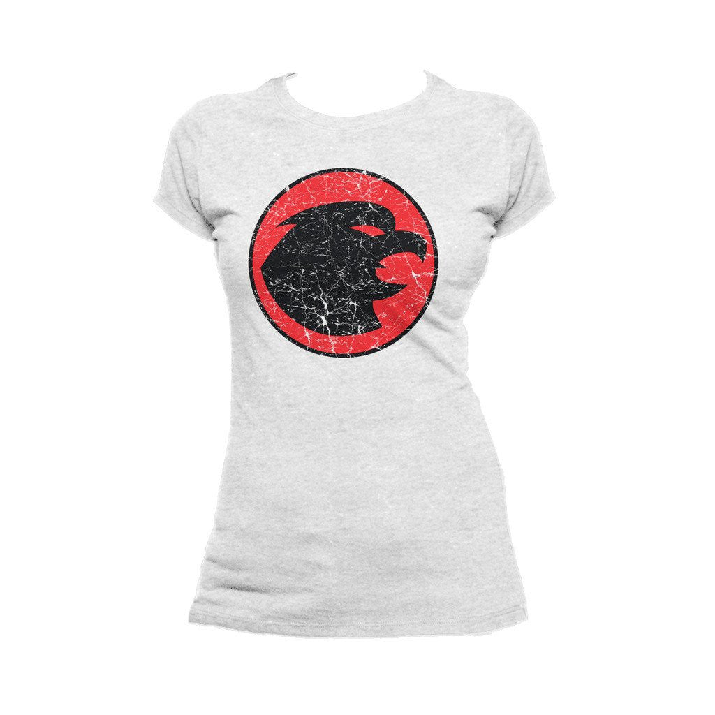 DC Comics Hawkgirl Distressed Logo Official Women's T-shirt Sports Grey - Urban Species