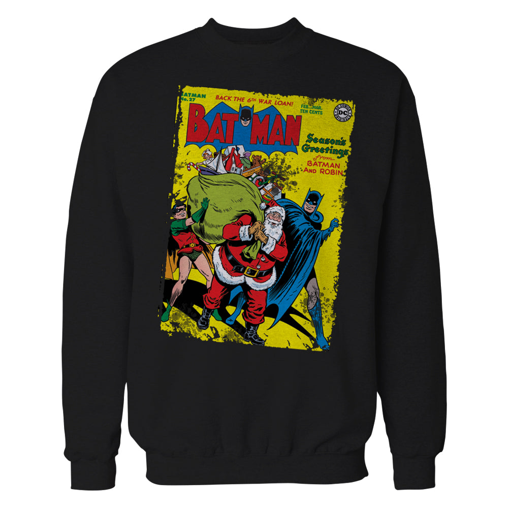 DC Comics Batman Cover 27 Xmas Official Sweatshirt Black - Urban Species