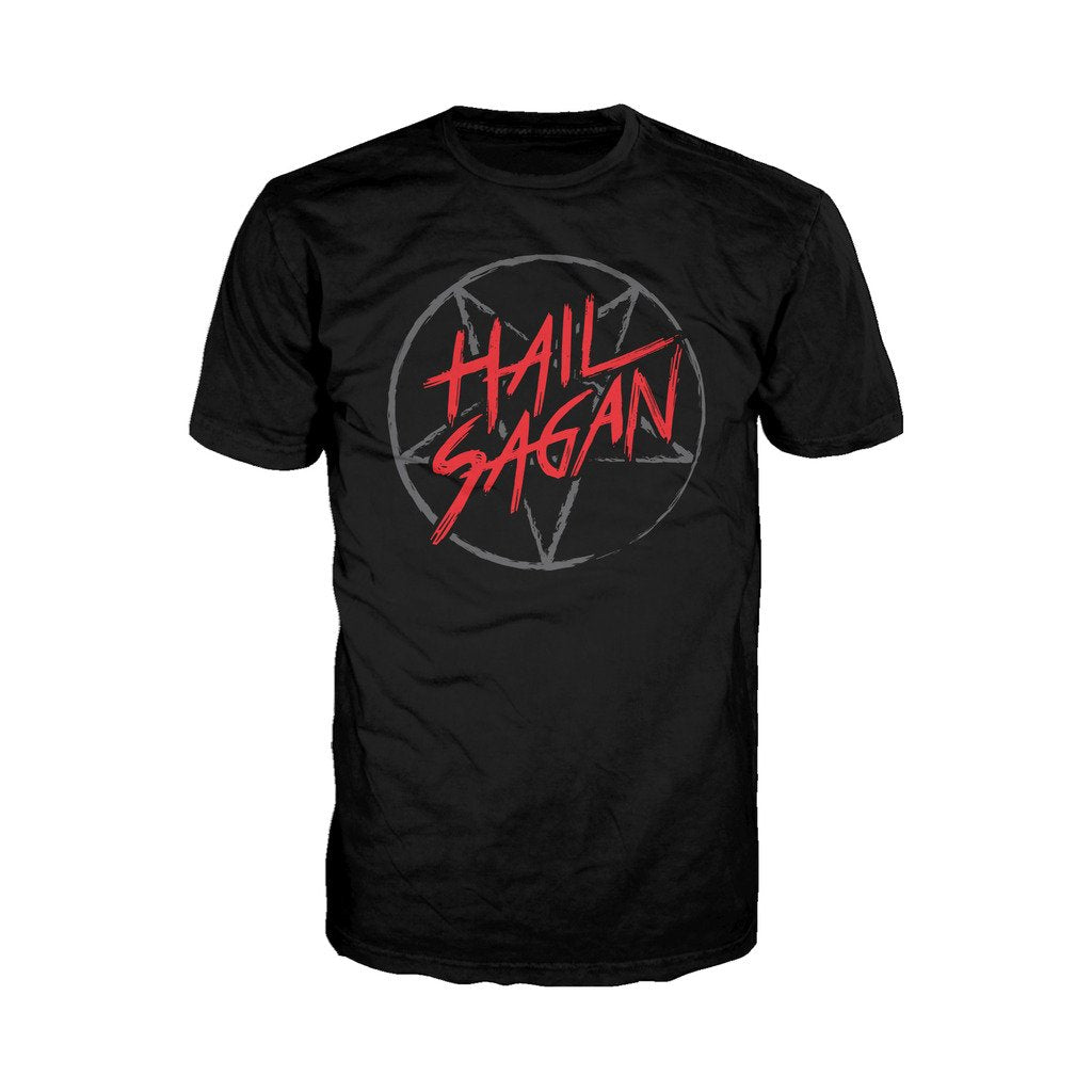 I Love Science Hail Sagan Official Men's T-shirt (Black) - Urban Species Mens Short Sleeved T-Shirt