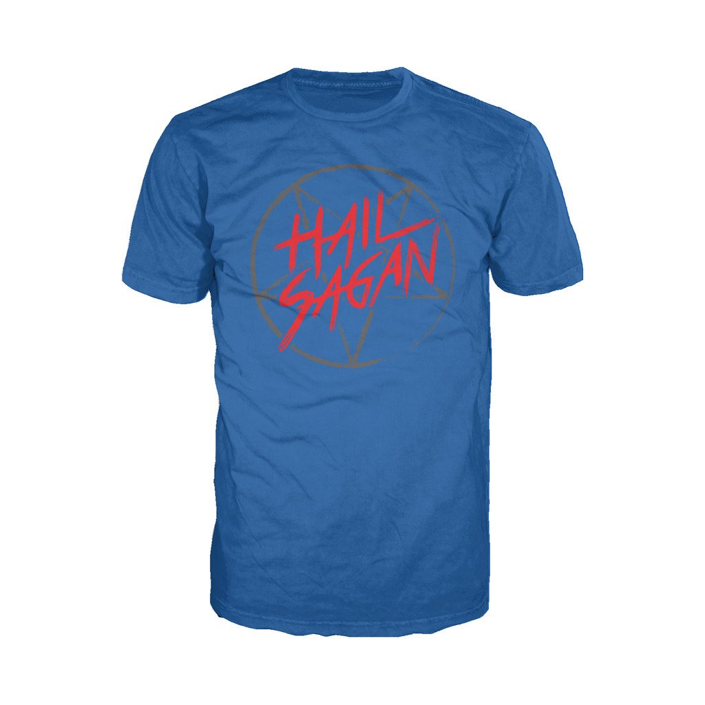 I Love Science Hail Sagan Official Men's T-shirt (Royal Blue) - Urban Species Mens Short Sleeved T-Shirt