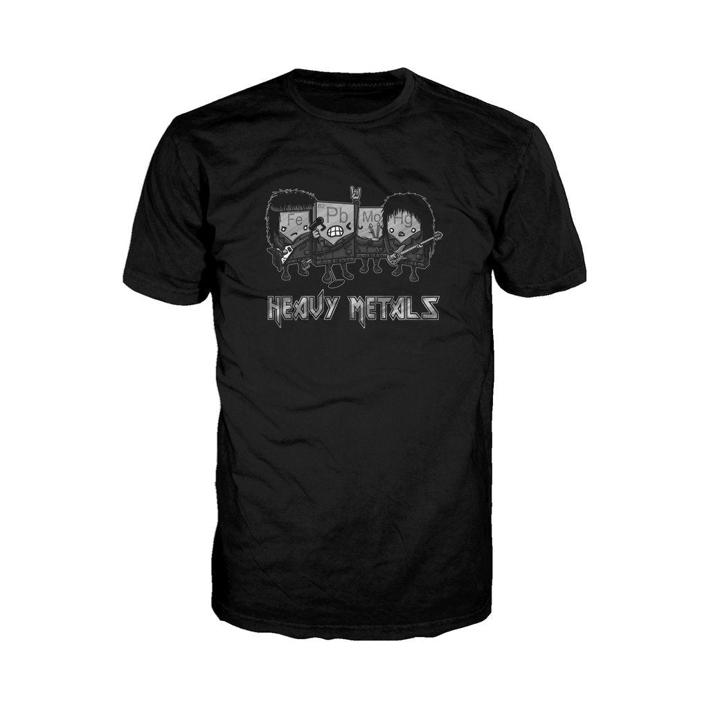 I Love Science Heavy Metals Official Men's T-shirt (Black) - Urban Species Mens Short Sleeved T-Shirt