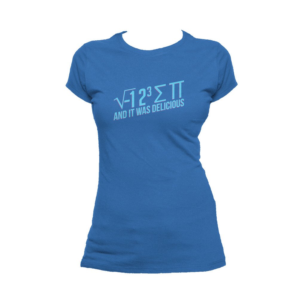 I Love Science I 8 Sum Pi Official Women's T-shirt (Royal Blue) - Urban Species Ladies Short Sleeved T-Shirt