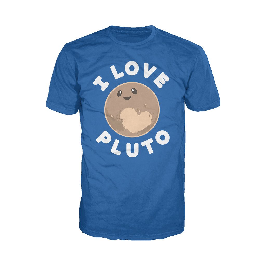 I Love Science I Love Pluto Official Men's T-shirt (Royal Blue) - Urban Species Mens Short Sleeved T-Shirt