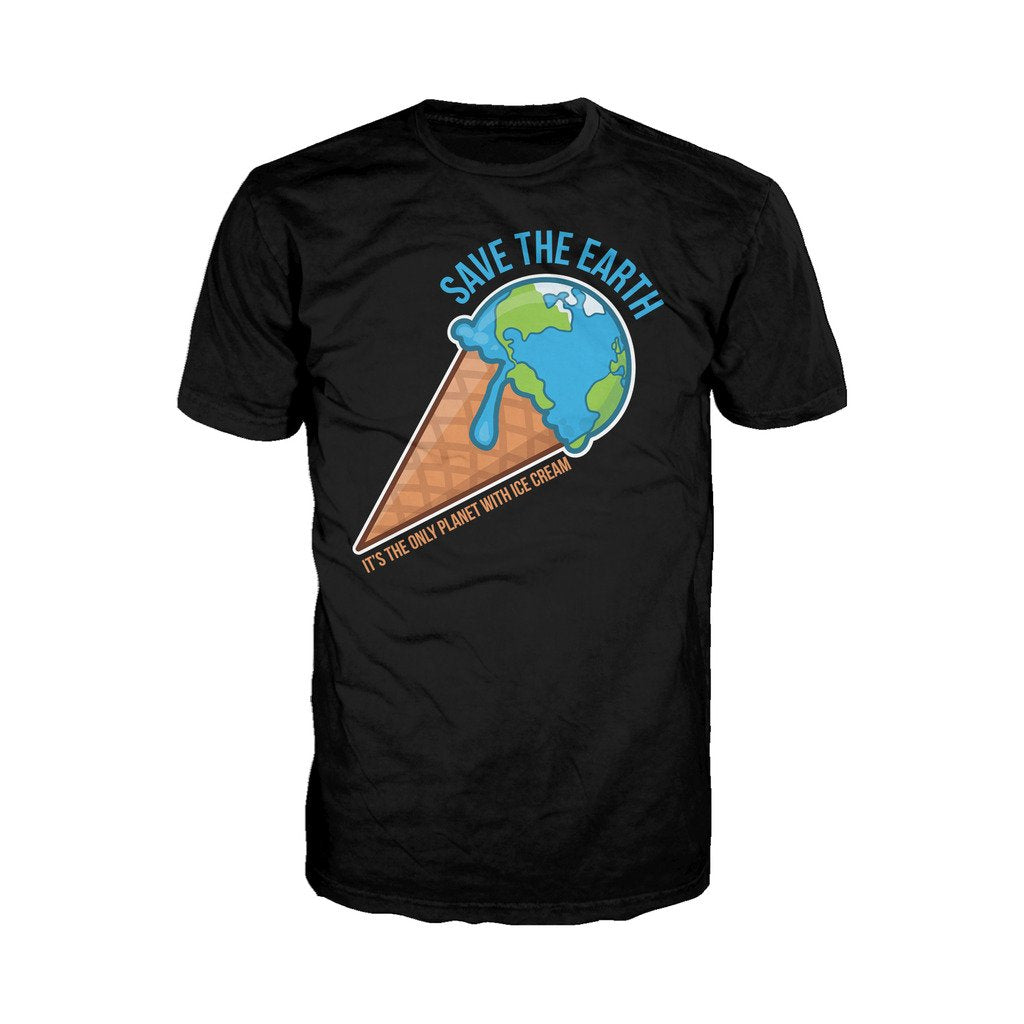 I Love Science Ice Cream Official Men's T-shirt (Black) - Urban Species Mens Short Sleeved T-Shirt