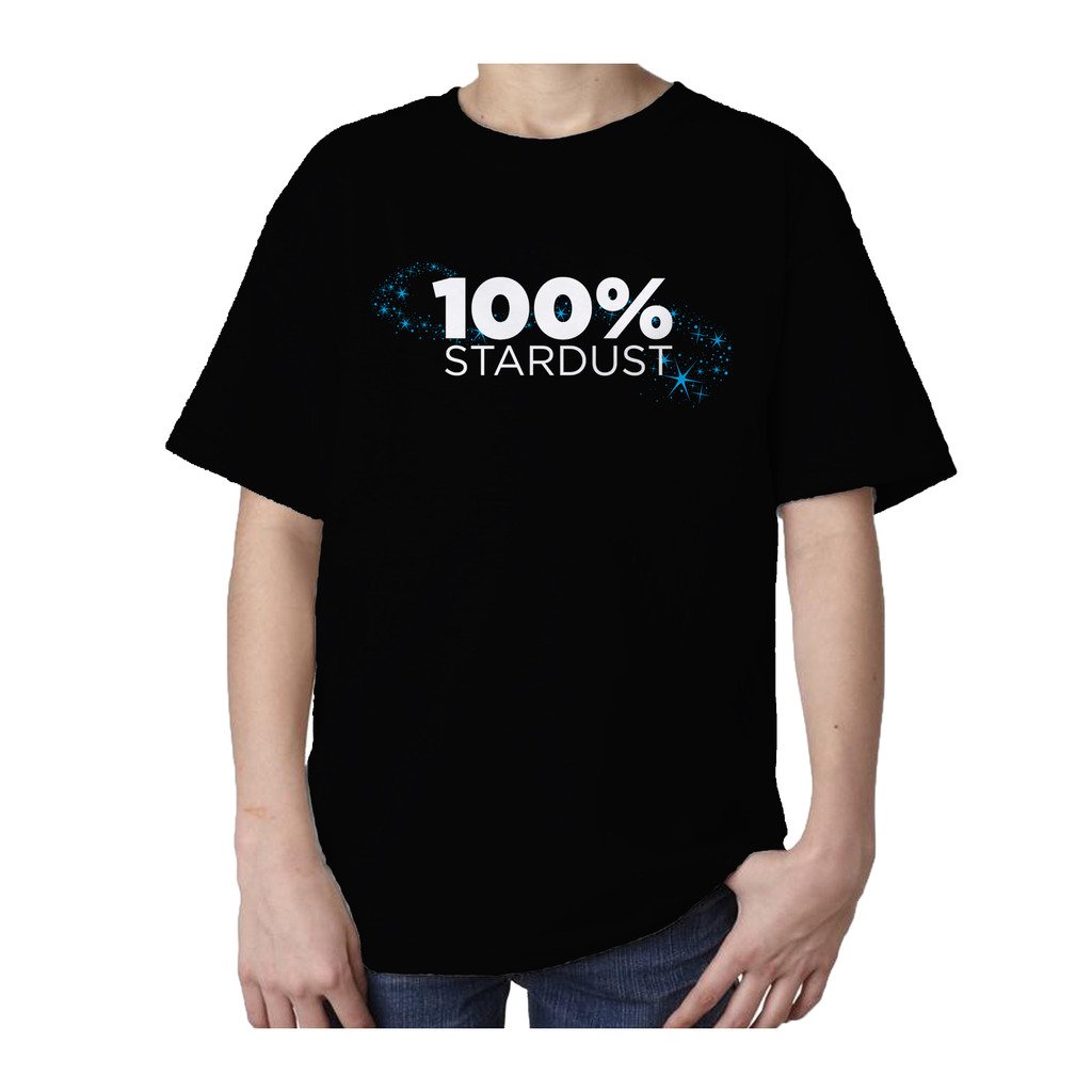 I Love Science 100% Stardust Official Kid's T-shirt (Black) - Urban Species Kids Short Sleeved T-Shirt