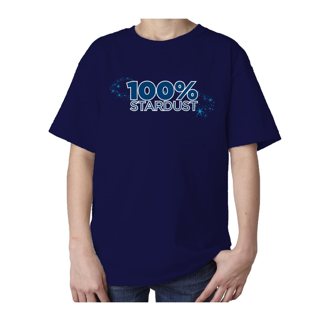 I Love Science 100% Stardust Official Kid's T-shirt (Navy) - Urban Species Kids Short Sleeved T-Shirt