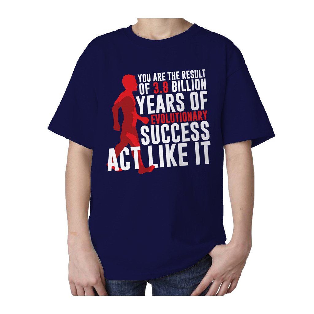 I Love Science Evolutionary Success Official Kid's T-shirt (Red) - Urban Species Kids Short Sleeved T-Shirt