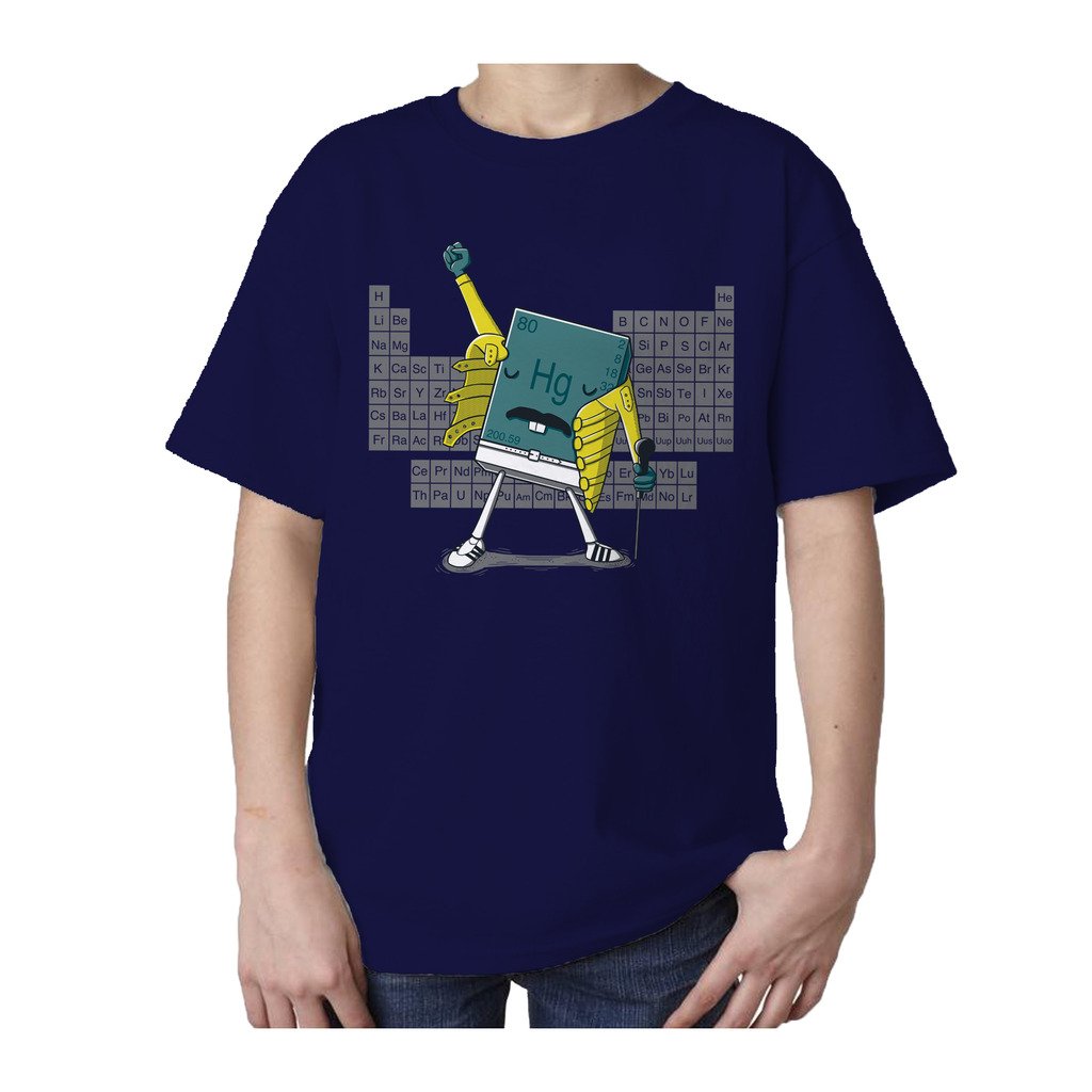 I Love Science Freddie Mercury Official Kid's T-shirt (Navy) - Urban Species Kids Short Sleeved T-Shirt