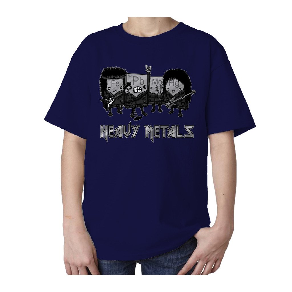 I Love Science Heavy Metals Official Kid's T-shirt (Navy) - Urban Species Kids Short Sleeved T-Shirt