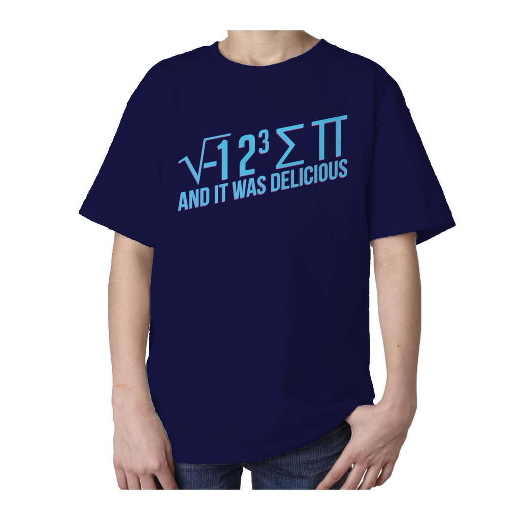 I Love Science I 8 Sum Pi Official Kid's T-shirt (Navy) - Urban Species Kids Short Sleeved T-Shirt