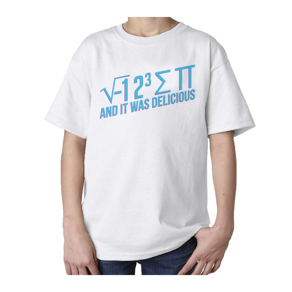I Love Science I 8 Sum Pi Official Kid's T-shirt (White) - Urban Species Kids Short Sleeved T-Shirt