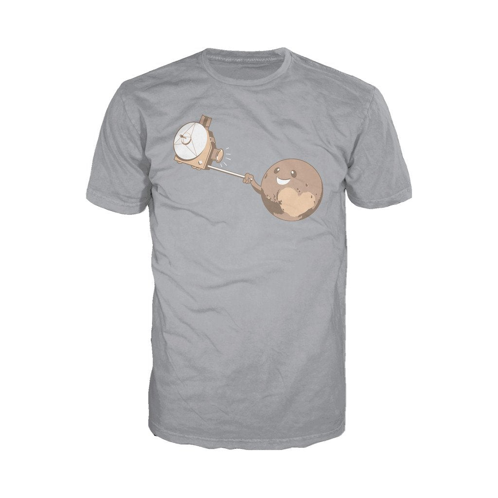 I Love Science Pluto Selfie Official Men's T-shirt (Heather Grey) - Urban Species Mens Short Sleeved T-Shirt