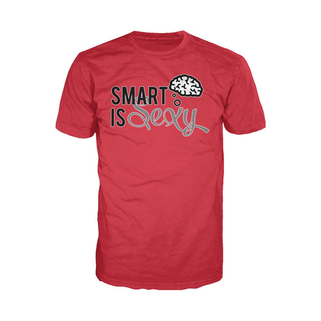 I Love Science Smart Is Sexy Official Men's T-shirt (Red) - Urban Species Mens Short Sleeved T-Shirt