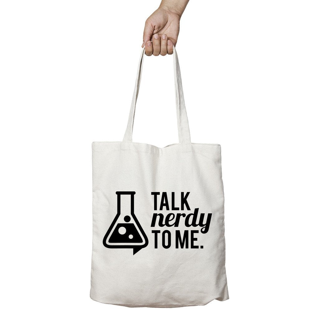 I Love Science Talk Nerdy To Me Official Tote Bag (Natural) - Urban Species N/A Tote bag