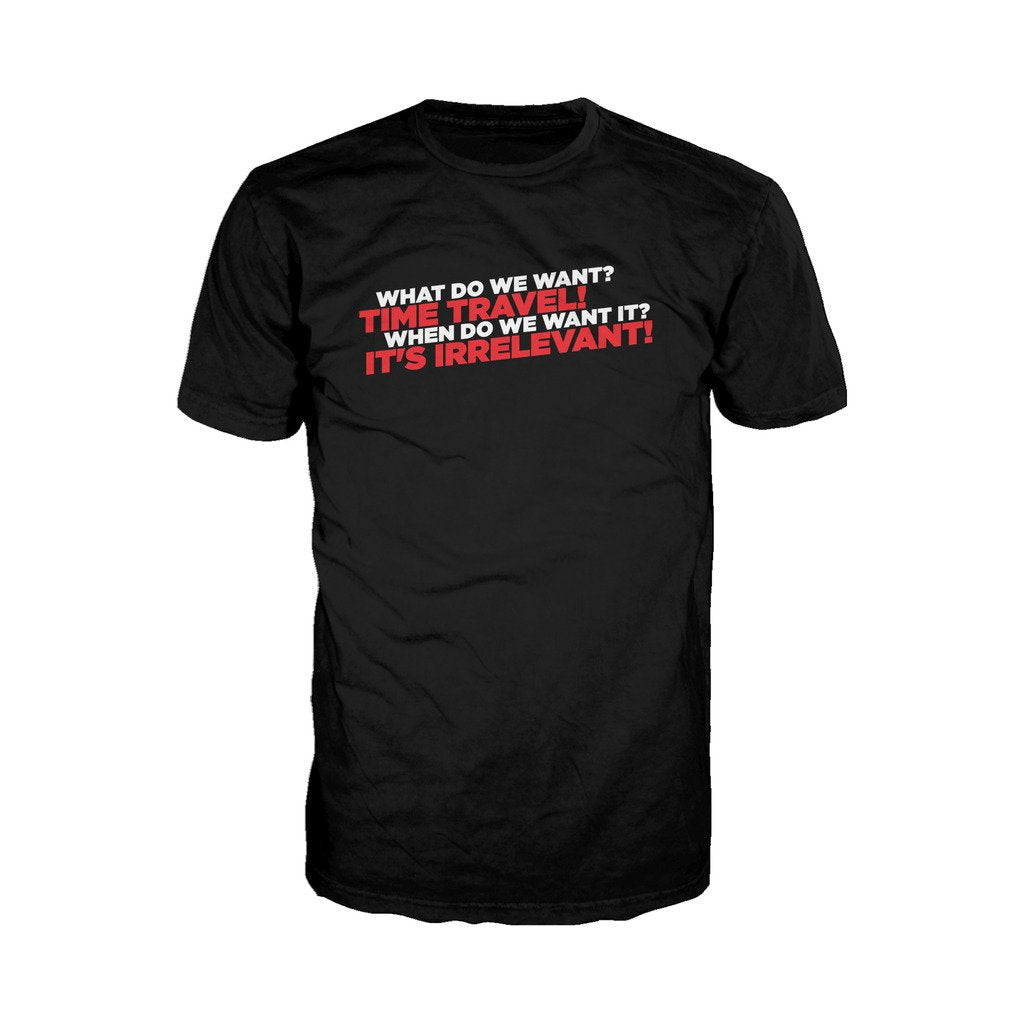 I Love Science Time Travel Official Men's T-shirt (Black) - Urban Species Mens Short Sleeved T-Shirt