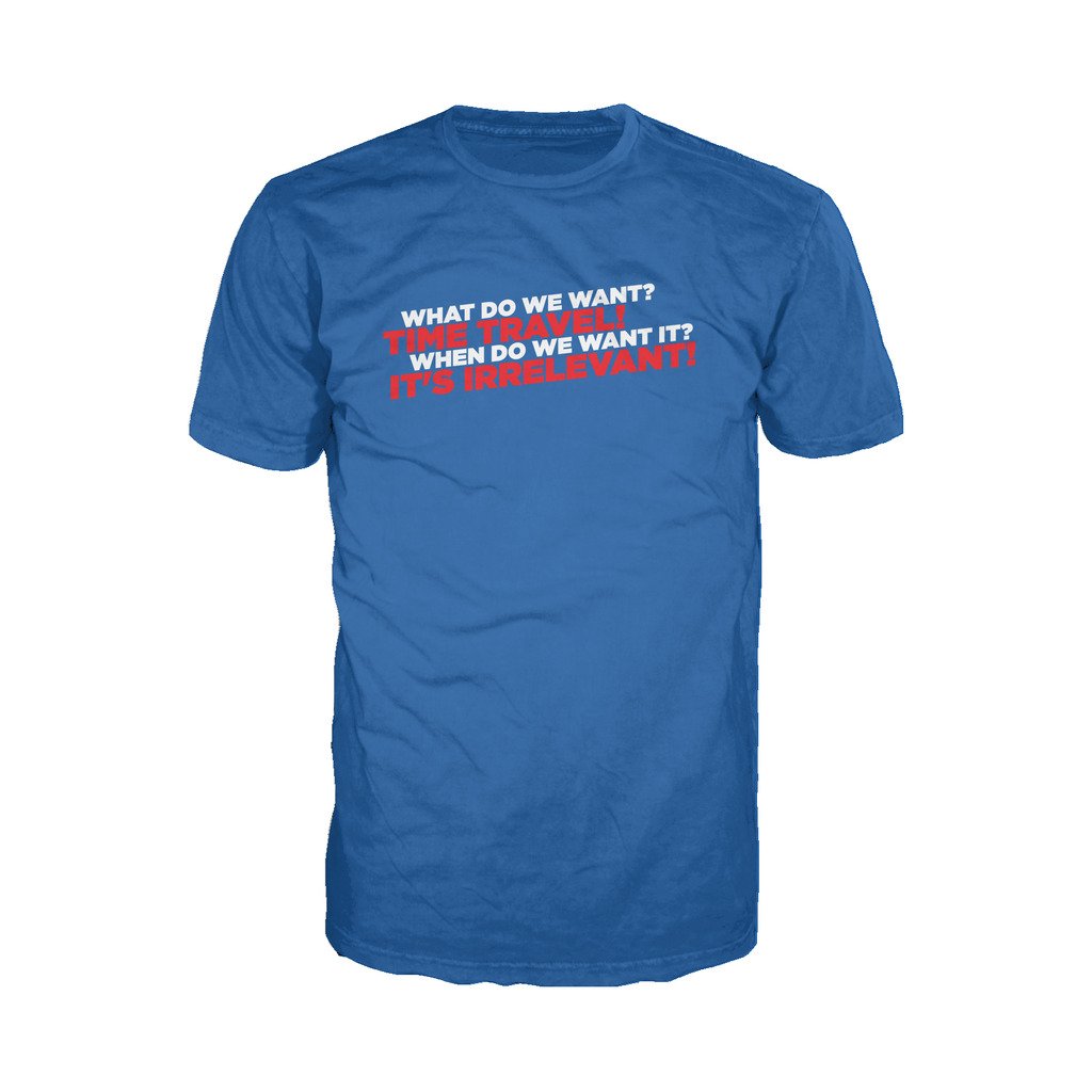 I Love Science Time Travel Official Men's T-shirt (Royal Blue) - Urban Species Mens Short Sleeved T-Shirt