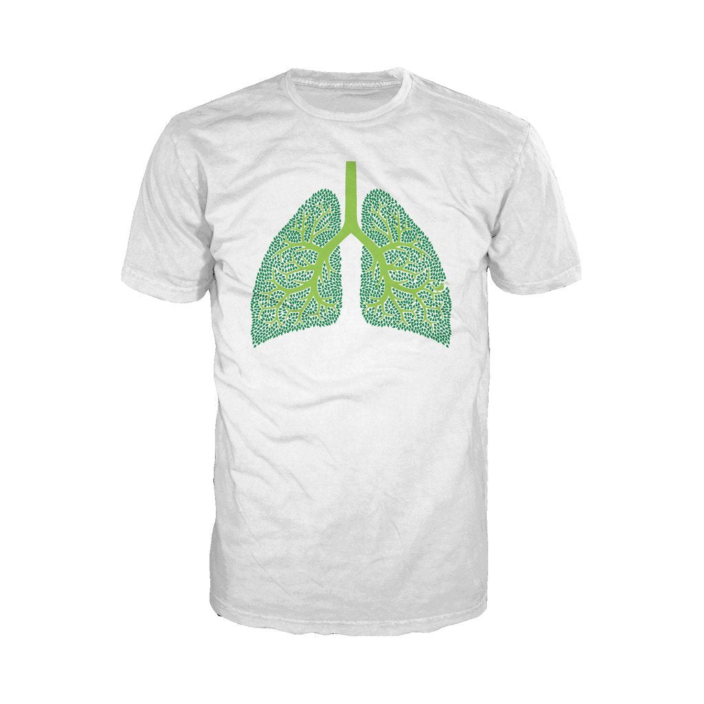 I Love Science Trees Are The Lungs Of Earth Official Men's T-shirt (White) - Urban Species Mens Short Sleeved T-Shirt