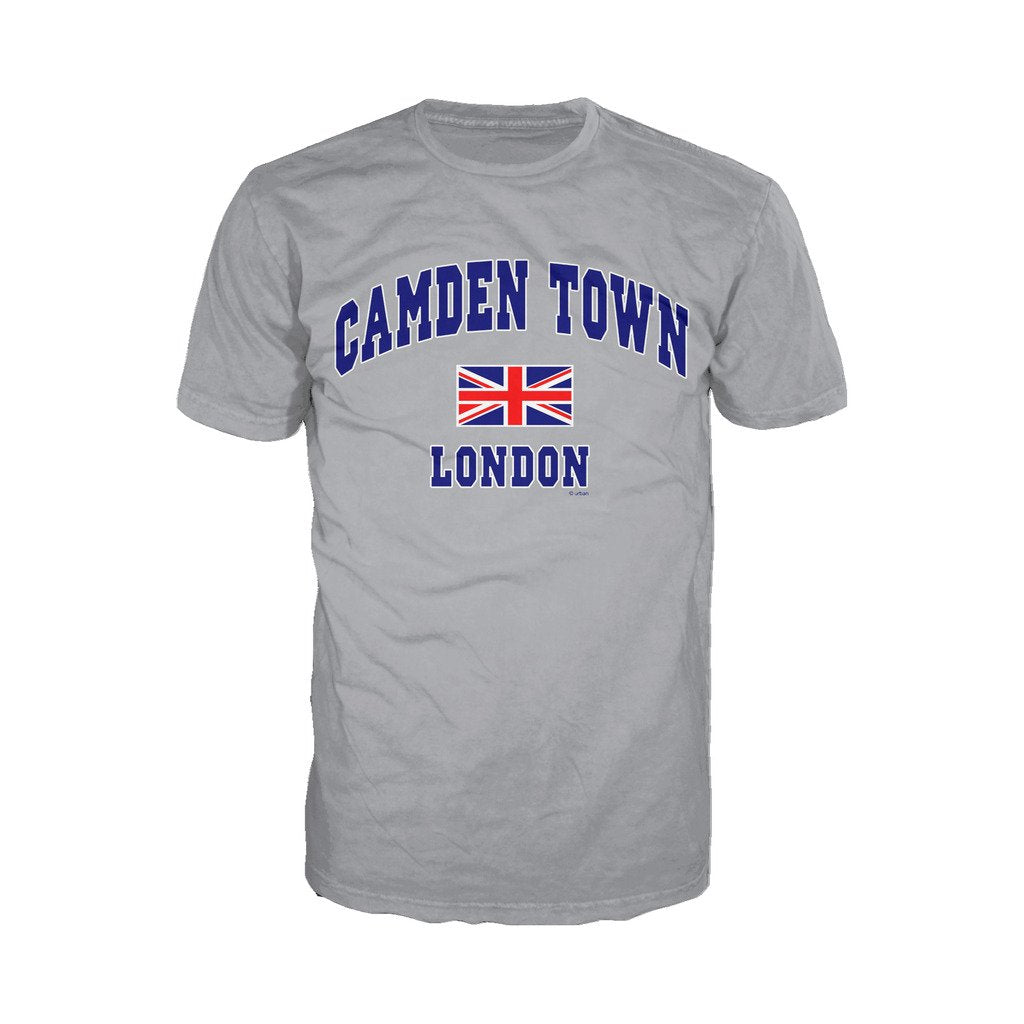 London Union Jack Camden Men's T-shirt (Heather Grey) - Urban Species Mens Short Sleeved T-Shirt