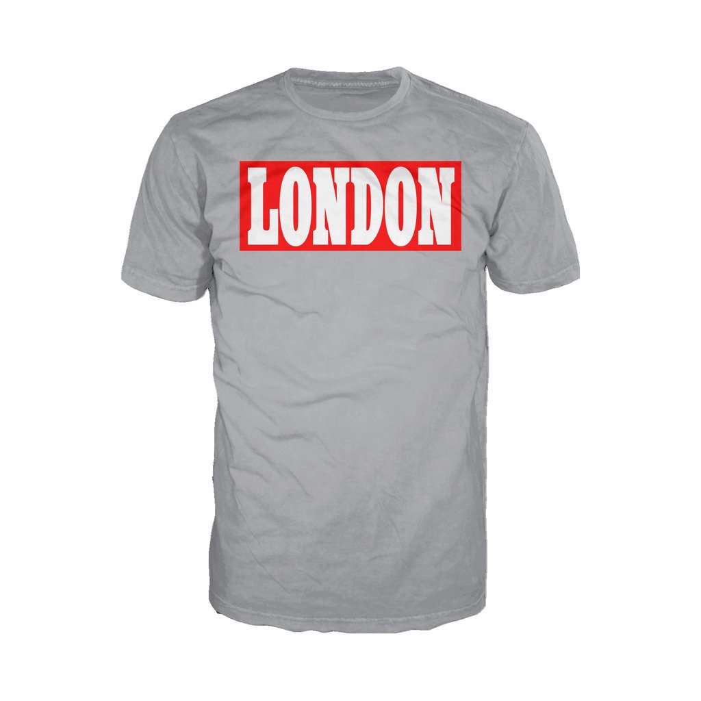 London Stencil Men's T-shirt (Heather Grey) - Urban Species Mens Short Sleeved T-Shirt