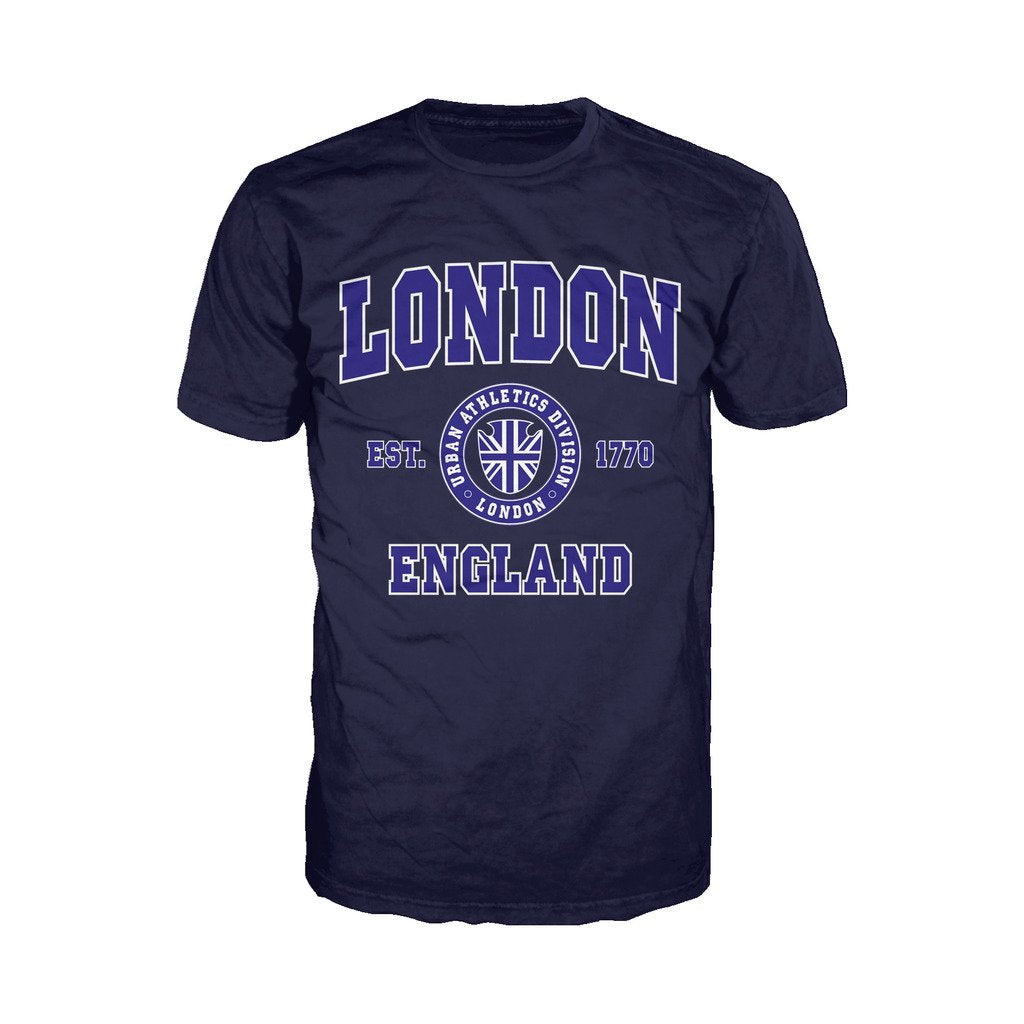 London Urban Athletic Men's T-shirt (Navy) - Urban Species Mens Short Sleeved T-Shirt
