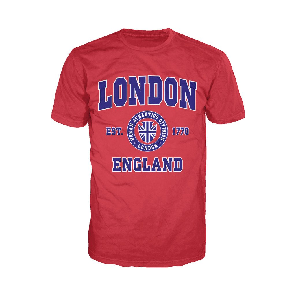 London Urban Athletic Men's T-shirt (Red) - Urban Species Mens Short Sleeved T-Shirt