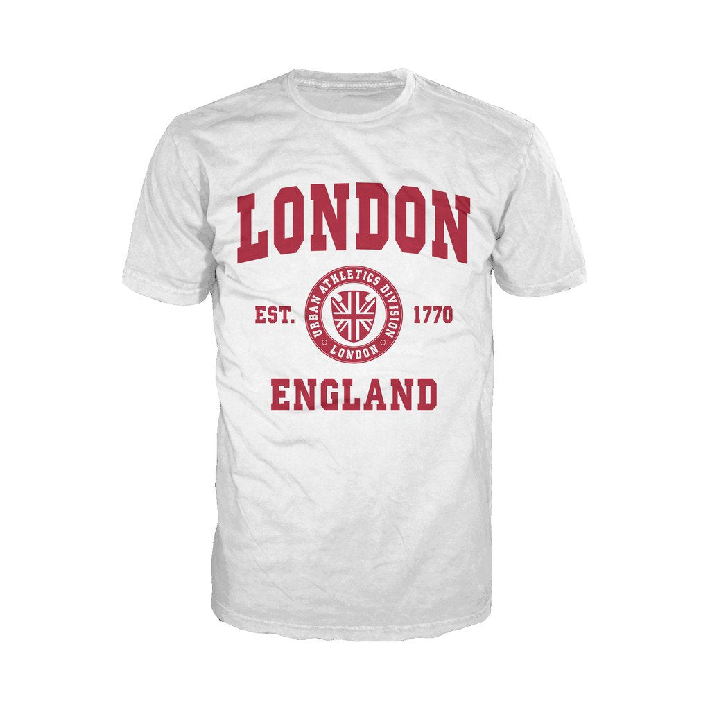 London Urban Athletic Men's T-shirt (White) - Urban Species Mens Short Sleeved T-Shirt